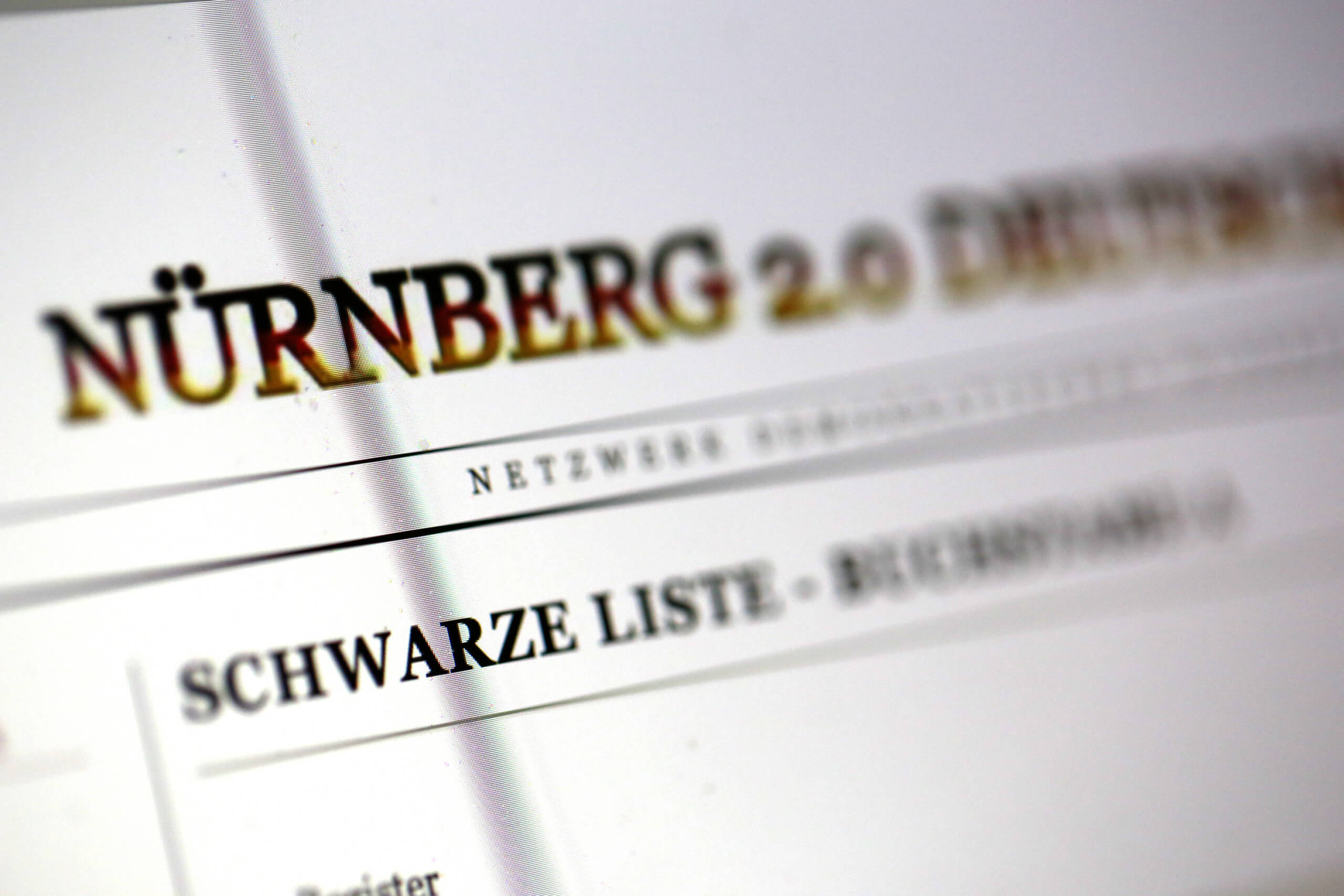 Foto der Feindesliste Nürnberg 2.0 © Ivo Mayr / Correctiv